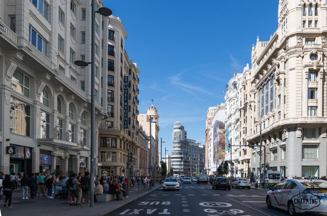 Charming Gran Via Center Lejlighed Madrid Eksteriør billede